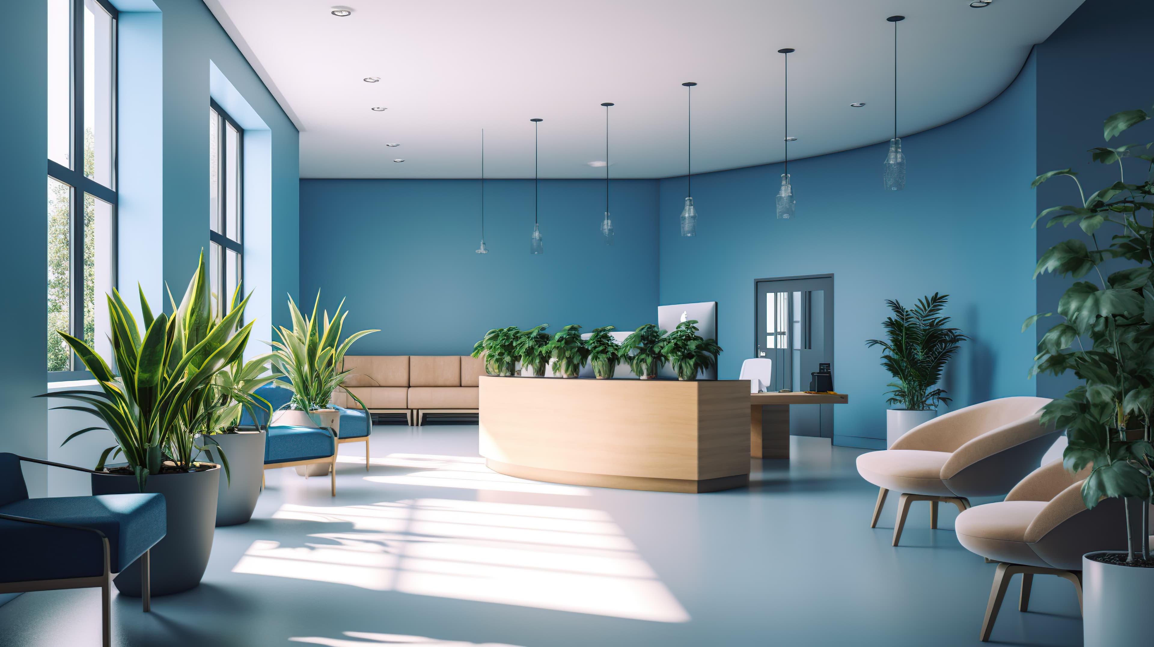 Ett ljust och modernt vardagsrum